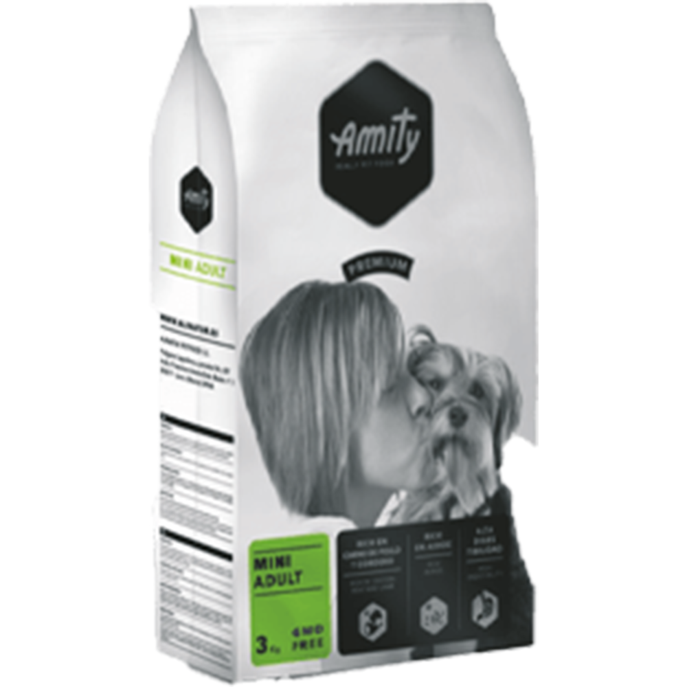 Корм для собак «Amity» Premium Mini Adult, для собак мелких пород, 1.5 кг