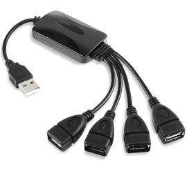 Адаптер разветвитель USB HUB переходник 4 USB A SiPL