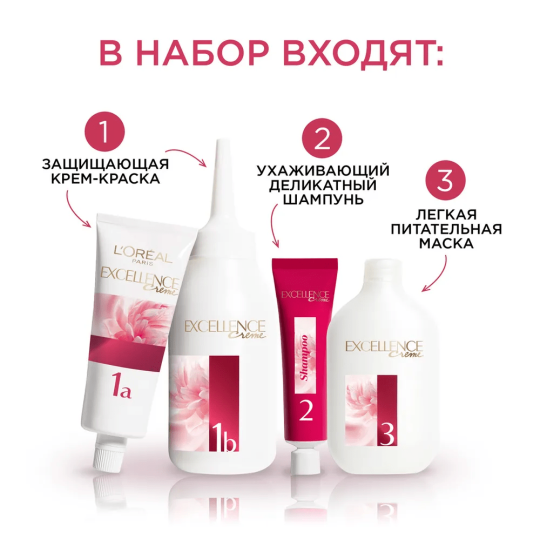 Крем-краска стойкая для окрашивания волос L'Oreal Paris Excellence Creme 8.13 Светло-Русый Бежевый