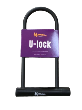 Замок на ключ KLONK U-lock 180x245 мм (чёрный)