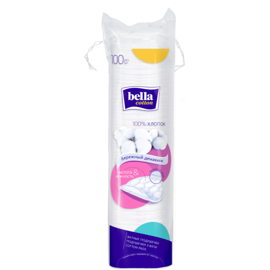 Ватные подушечки «Bella» cotton, 100 шт