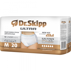 Под­гуз­ни­ки-трусы для взрос­лых «Dr.Skipp» Ultra, размер M, 20 шт