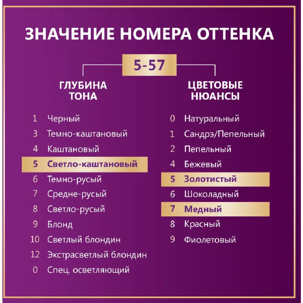 Краска для волос «Палетт» GK4, 5-57 благородный каштан #5