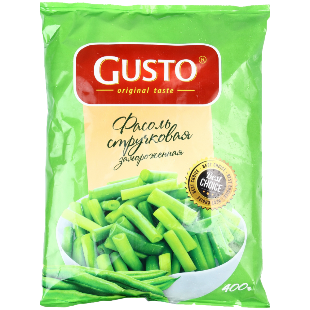 Фасоль замороженная «Gusto» стручковая, 400 г #0