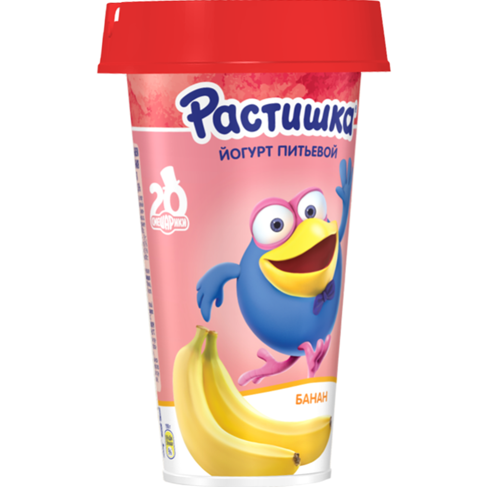 Питьевой йогурт «Растишка» с бананом 2,8%, 190 г #1