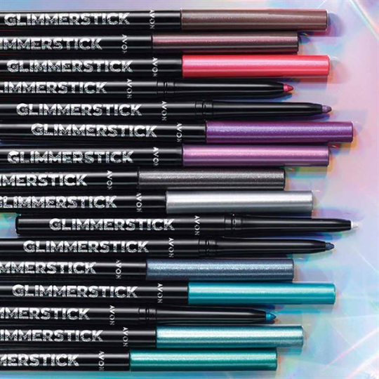 Мерцающий карандаш для глаз Avon "Glimmerstick", Черный бриллиант/Black Ice