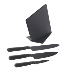 JÄMFÖRA Блок с 3 ножами, черный