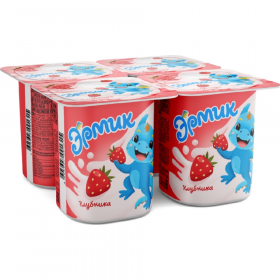 Йо­гурт­ный про­дукт «Эр­ми­к» с клуб­ни­кой, 2.5%, 110 г