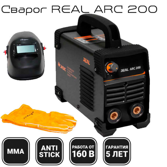 Сварочный инвертор Сварог REAL ARC 200 (Z238N) Black