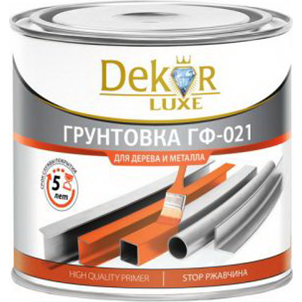 Картинка товара Грунтовка «Dekor» ГФ-021, серый, 1.8 кг