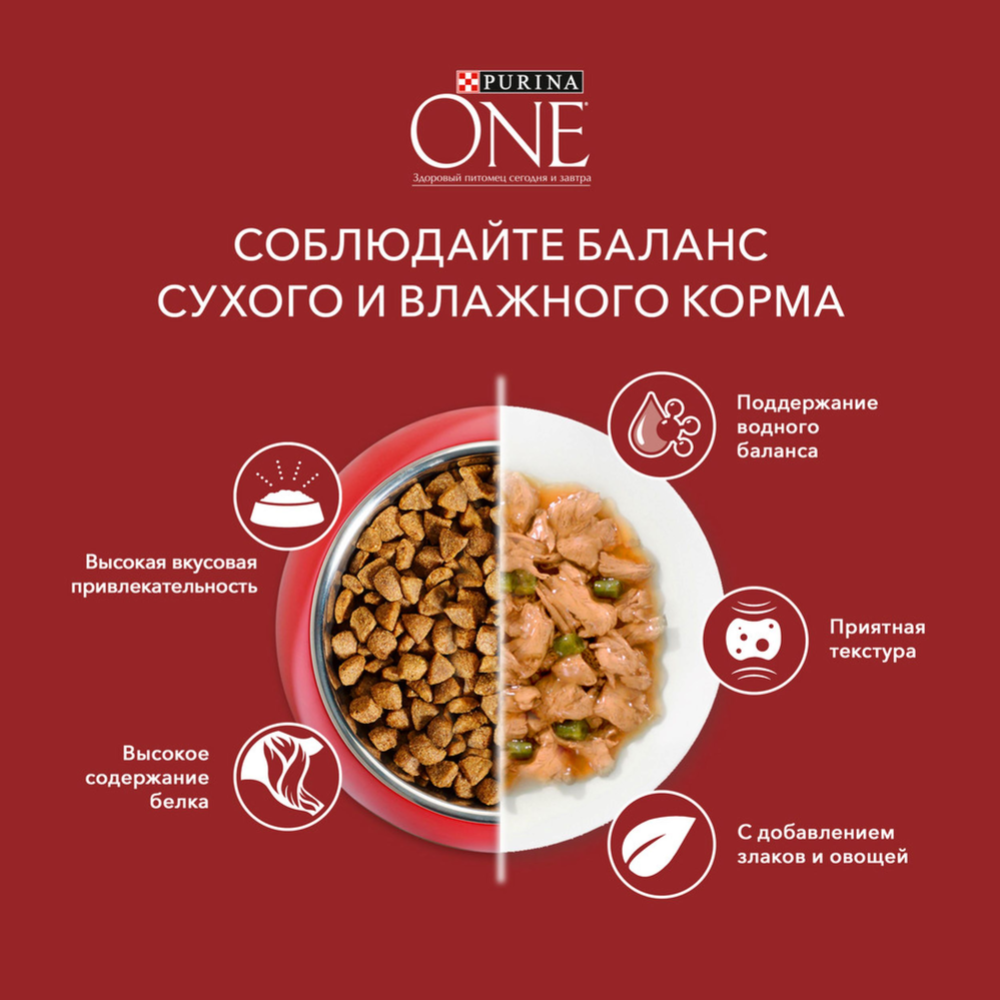 Корм для собак «Purina One» Мини, говядина и картофель, 85 г