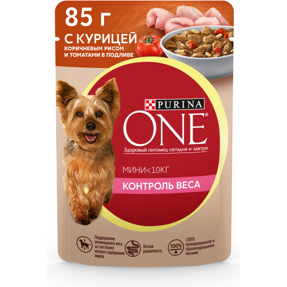 Корм для собак «Purina One» Мини, курица, рис, томат 85 г #0