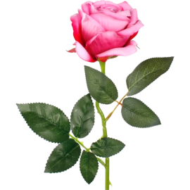 Цветок искусственный «Faktor» Роза, розовый, 50 см