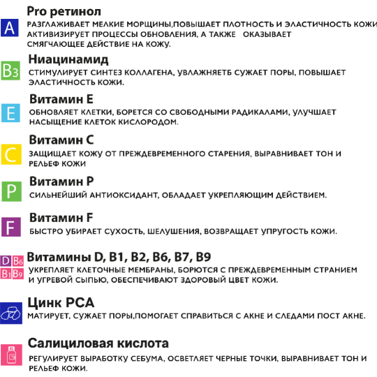 Флюид для лица «Pro Retinol» + 12 Vitamins, Нормализующий, 50 г