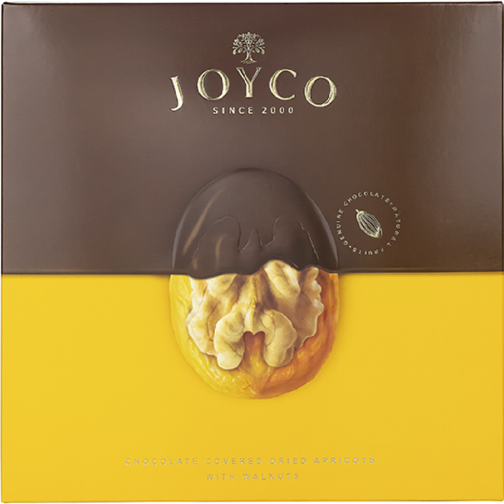 Набор кон­фет«Joyco» курага в шо­ко­ла­де с грец­ким орехом, 150 г