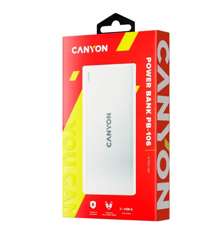 Внешний аккумулятор Canyon PB-106 10000mAh