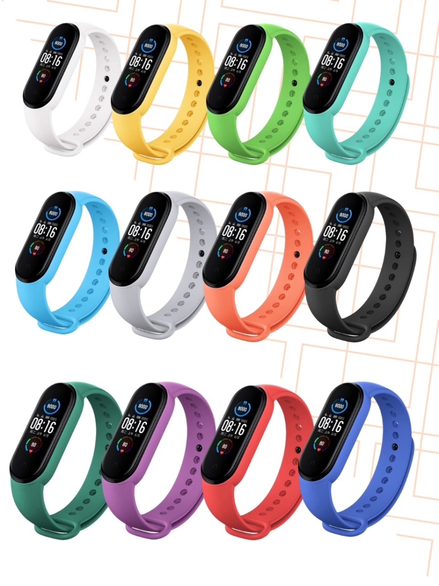 Силиконовый ремешок для Xiaomi Mi Band 5 / 6