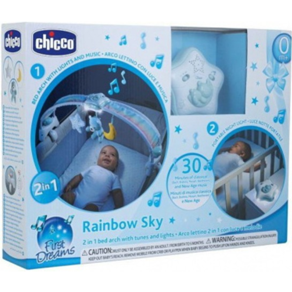 Игровая панель для кроватки «Chicco» Радужное небо, голубой, 00010473200000