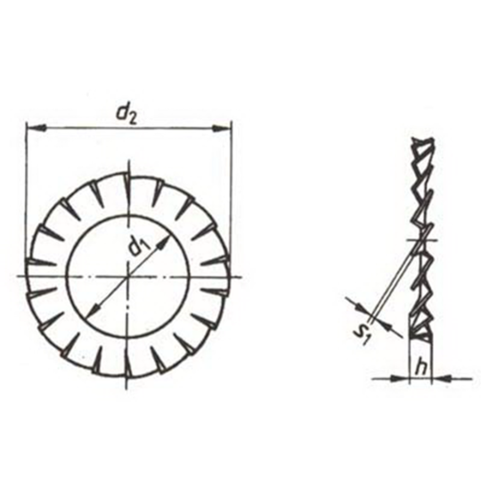 Шайба стопорная «ЕКТ» 5724206, 100 шт