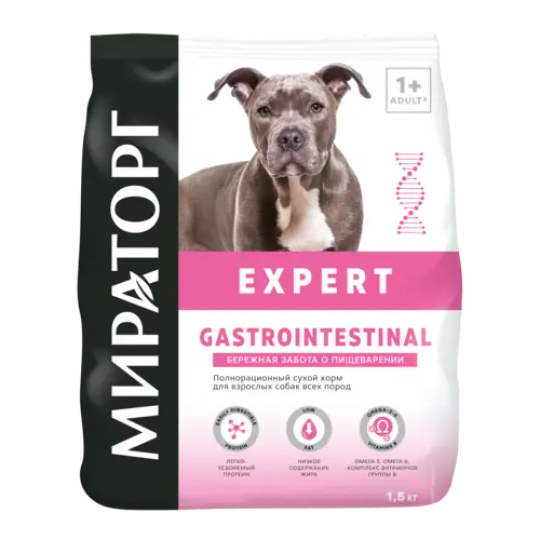 Сухой корм для взрослых собак "Мираторг" Expert Gastrointestinal, 1.5 кг