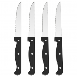SNITTA Набор ножей (4 шт), черный, 22 см