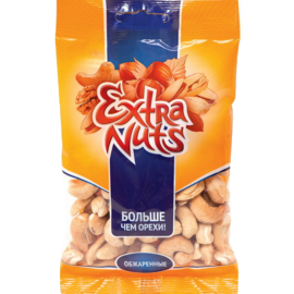 Кешью «Extra Nuts» ядра обжаренные, 70 г.