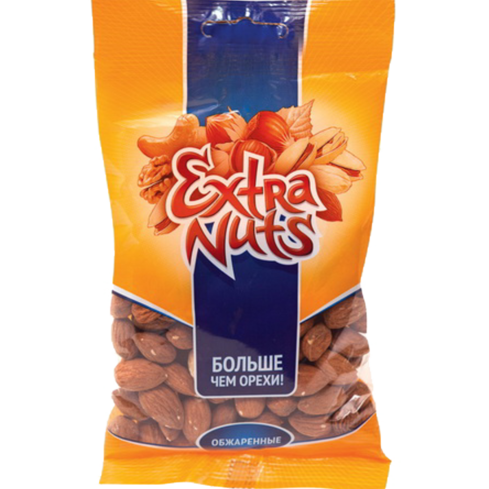 Миндаль «Extra Nuts» ядра обжаренные соленые, 70 г.