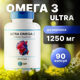 РЫБИЙ ЖИР SNT ULTRA-OMEGA 3 EPA500/DHA375, 90кап