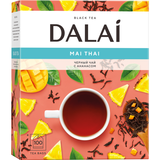 Чай черный «Dalai» Mai Thai с ананасом, 100 шт