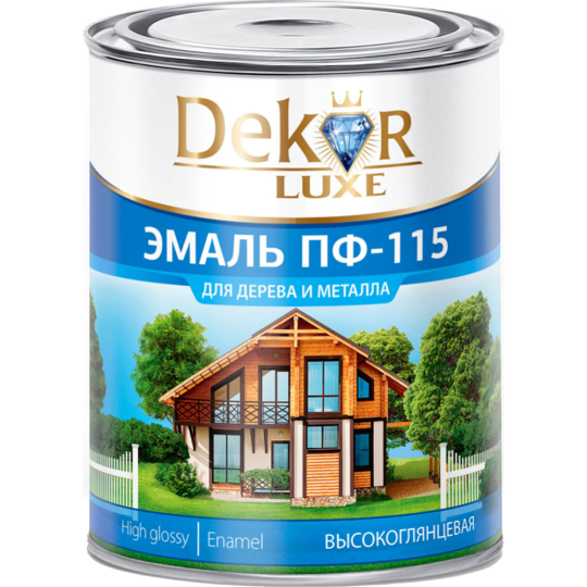 Эмаль «Dekor» Gold, ПФ-115, черный, 6 кг