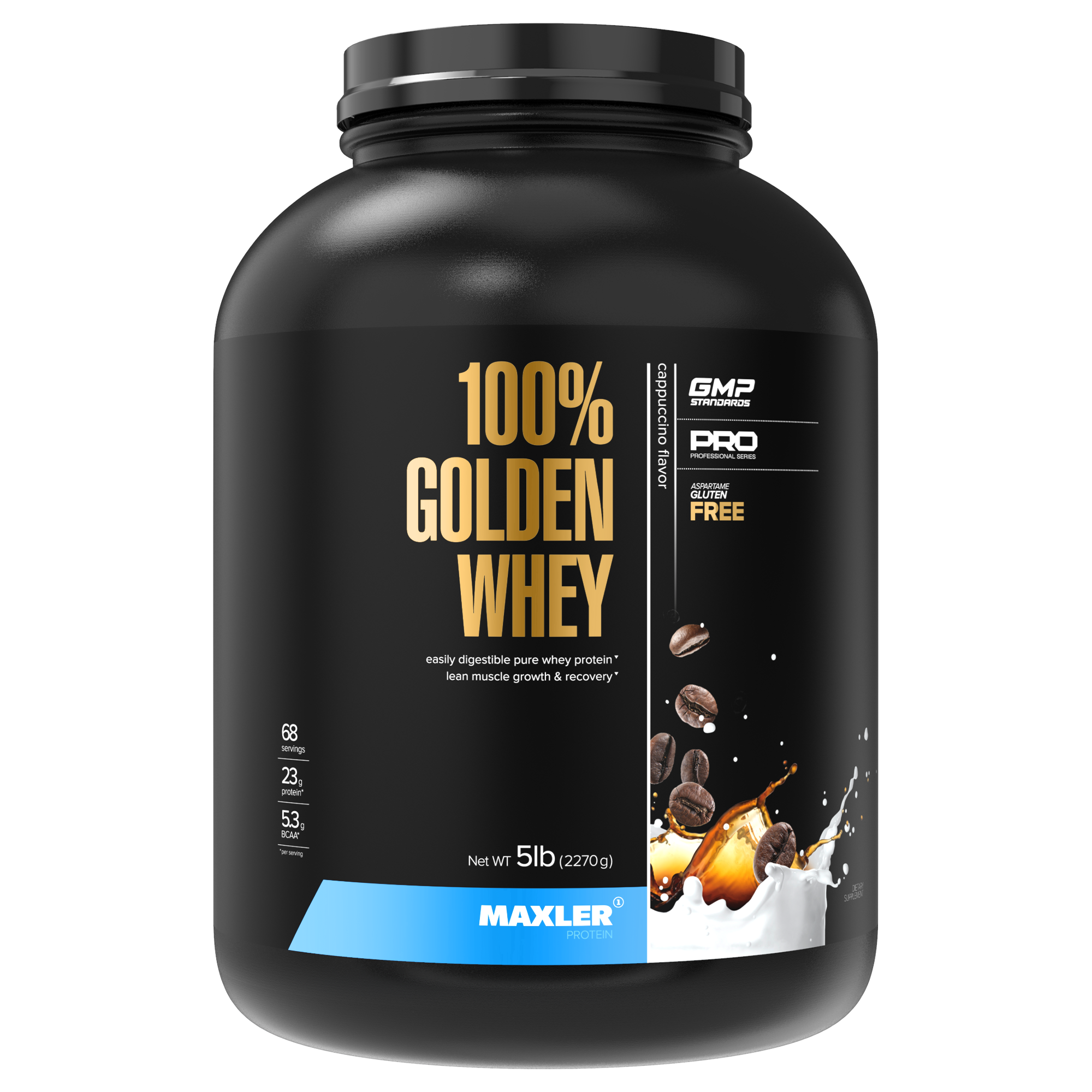 Протеин Maxler Golden Whey 5 lb - Cappuccino