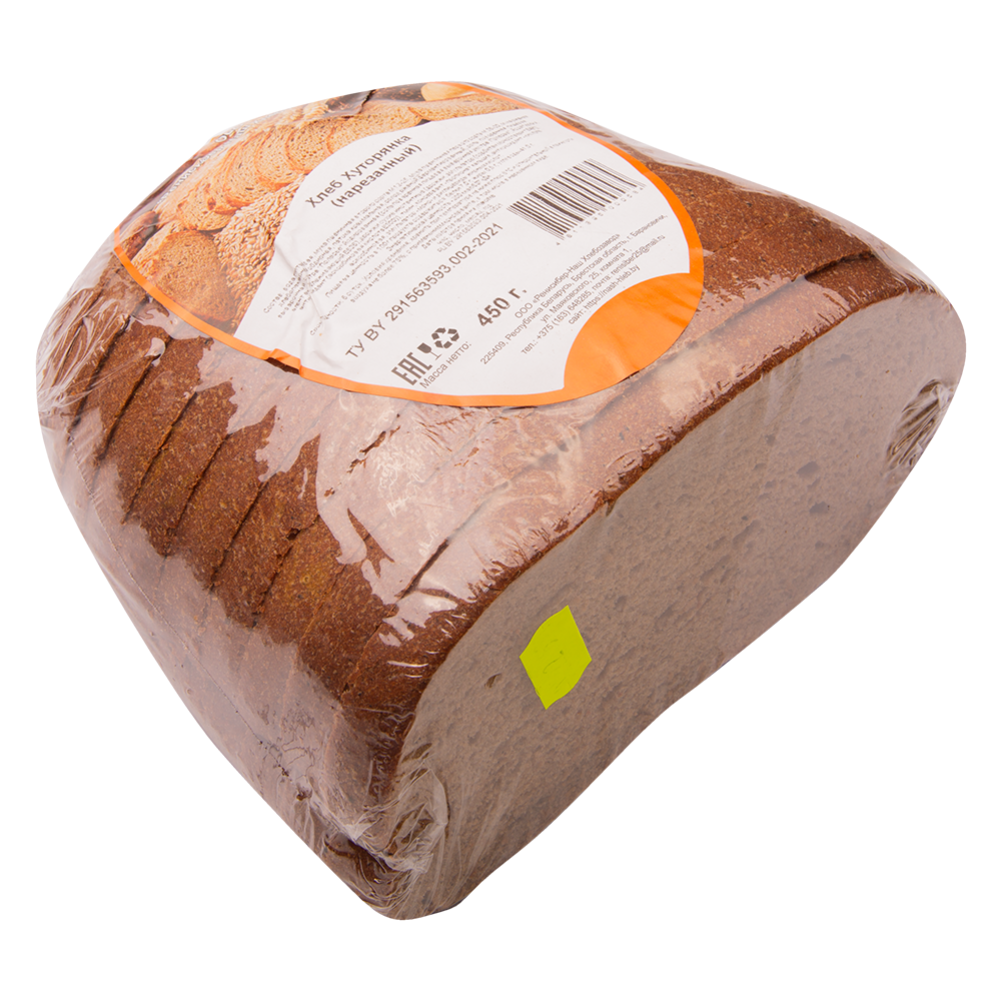 Хлеб «Хуторянка» нарезанный, упакованный, 450 г #0