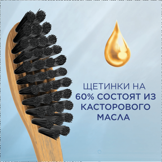 Зубная щетка мануальная / механическая Oral-B Bamboo / Бамбук Древесный уголь Soft / Мягкая 6 шт.