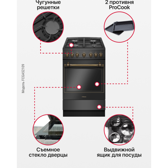 Плита газовая «Hansa» FCGA52109