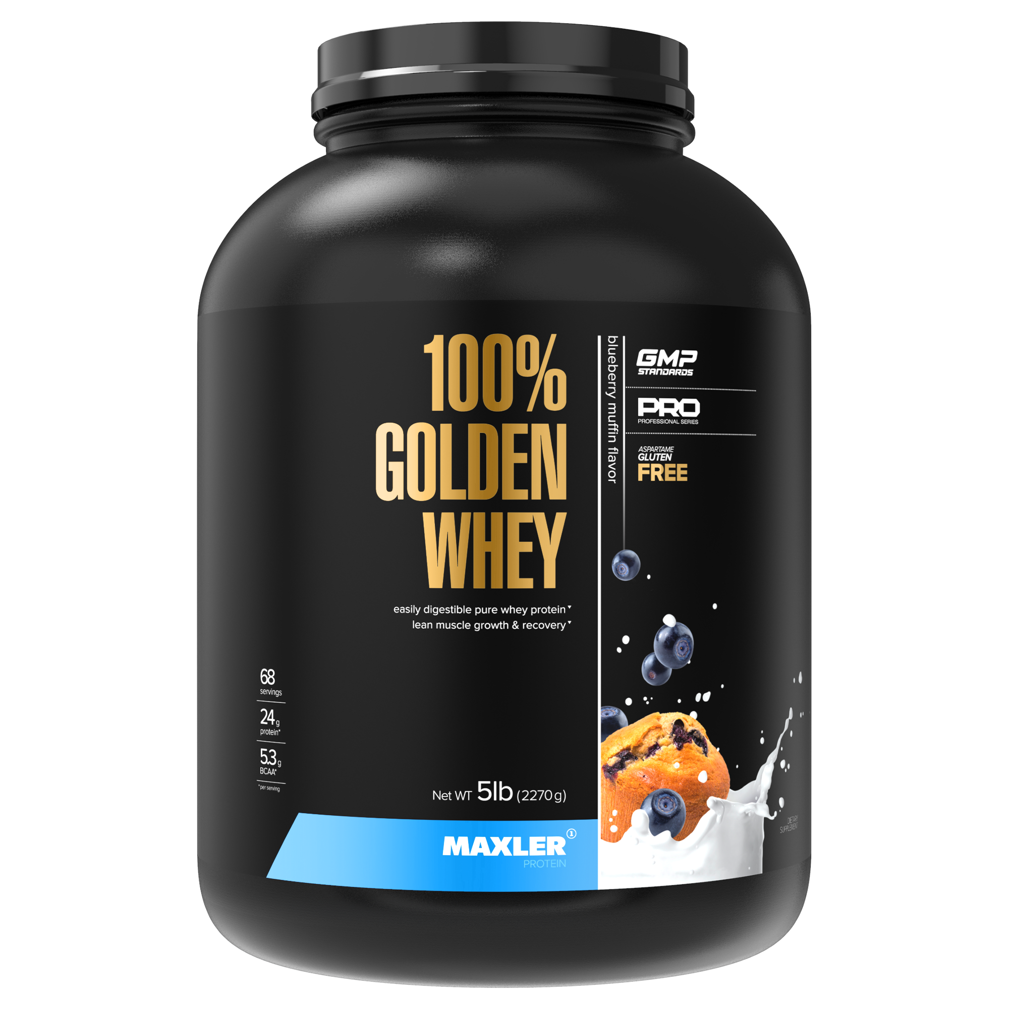 Протеин Maxler Golden Whey 5 lb - Blueberry Muffin