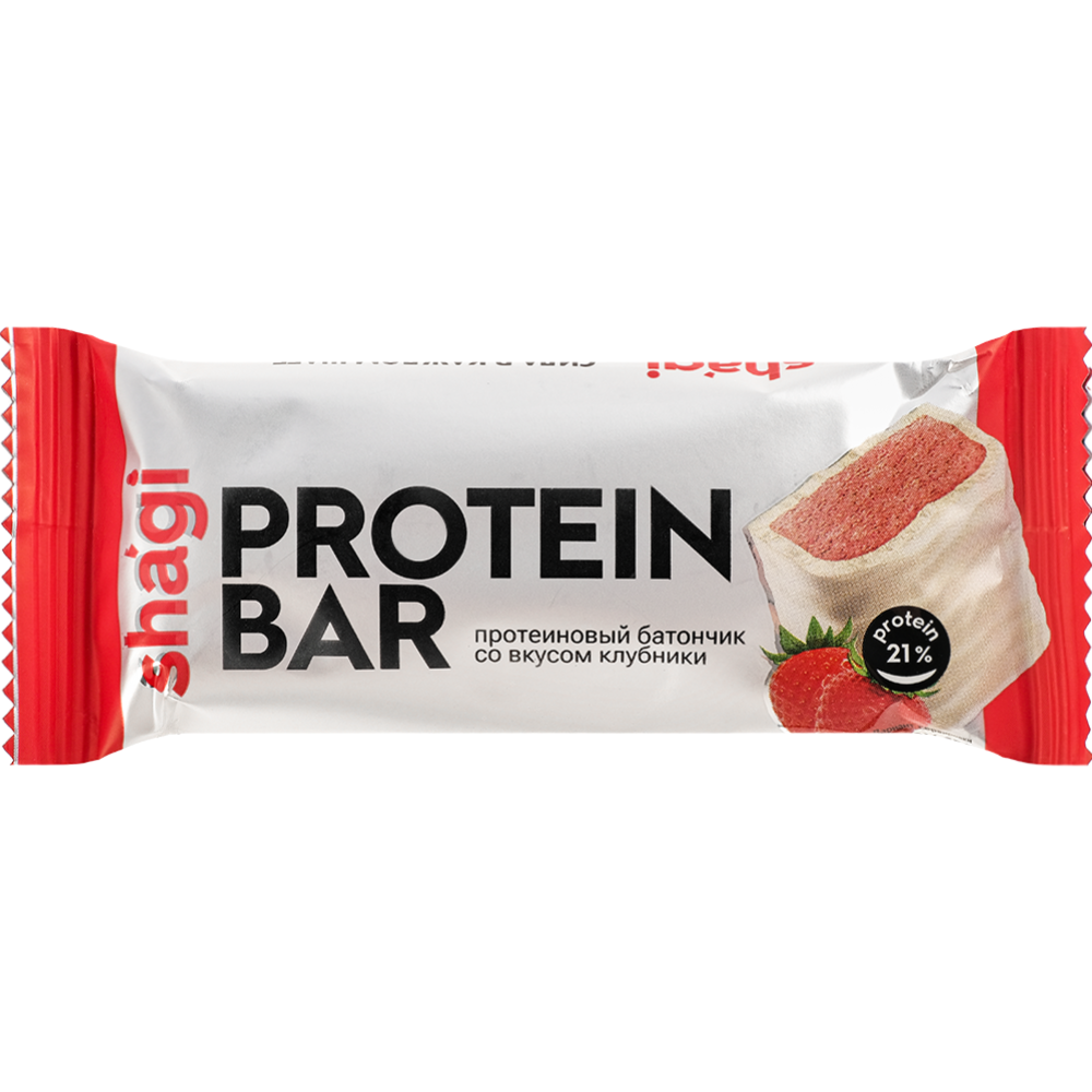 Протеиновый батончик «Protein Bar» со вкусом клубники, 40 г #0