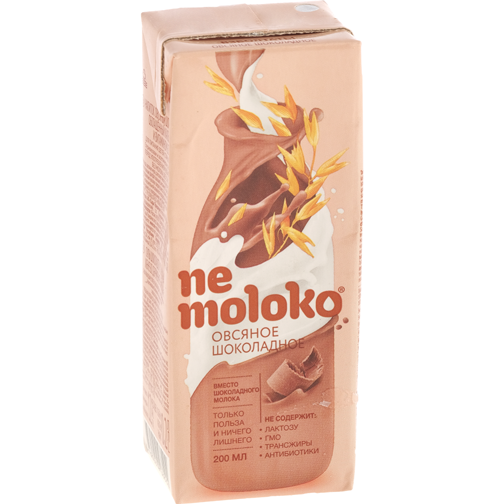На­пи­ток ов­ся­ный «Nemoloko» шо­ко­лад­ный, 200 мл