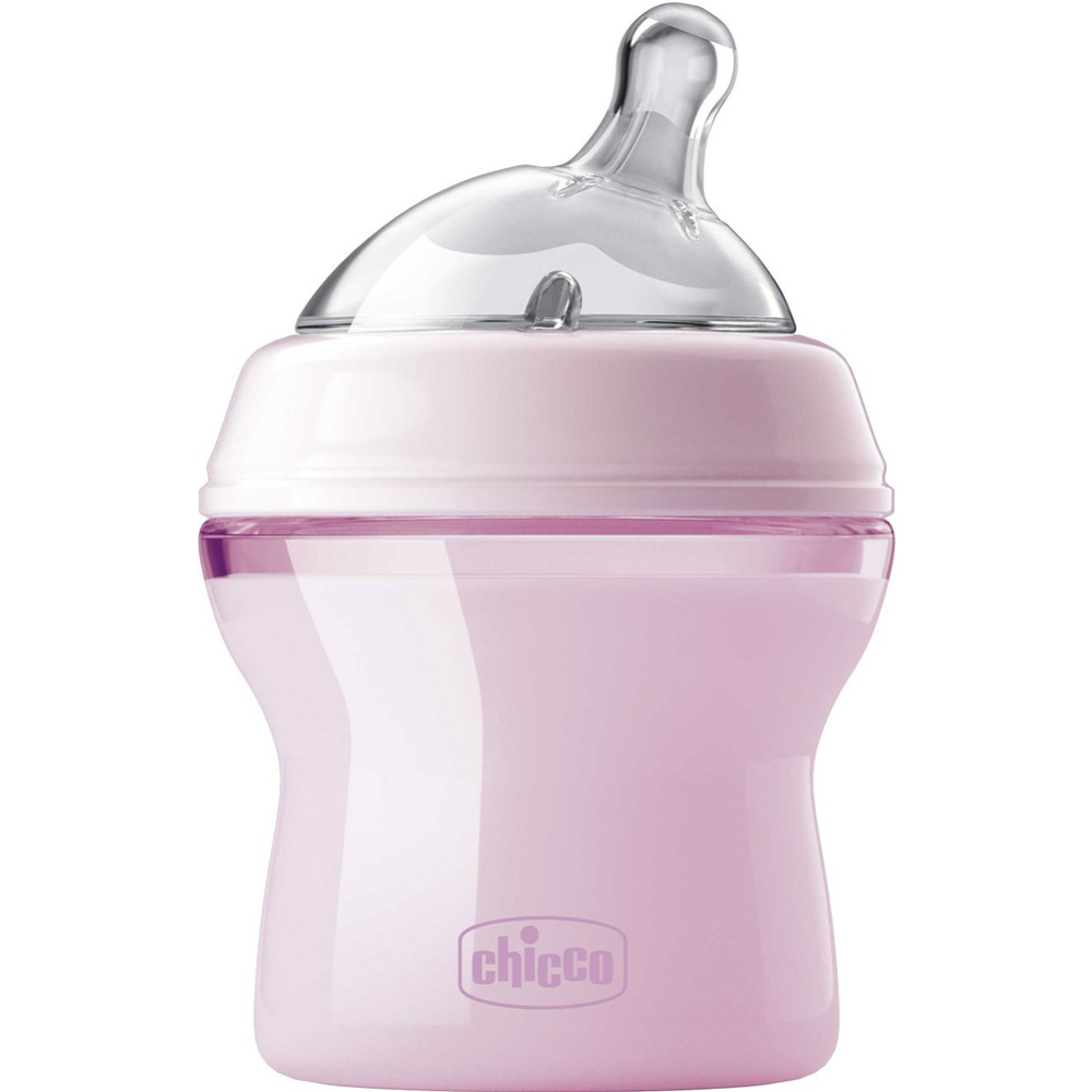 Бутылочка «Chicco» Natural Feeling, с силиконовой соской, розовый, 00081311100000, 150 мл