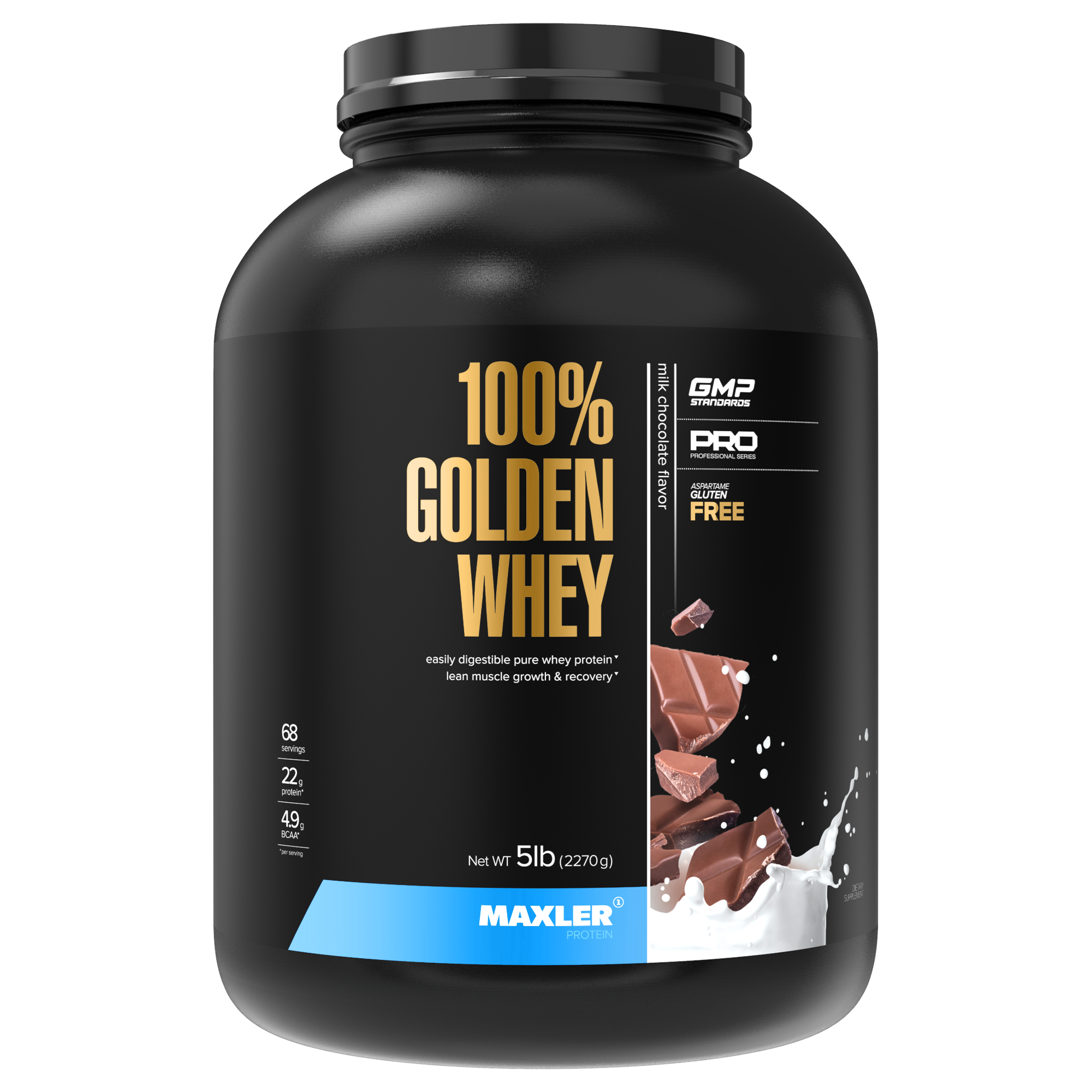 Протеин Maxler Golden Whey 5 lb - Milk Chocolate