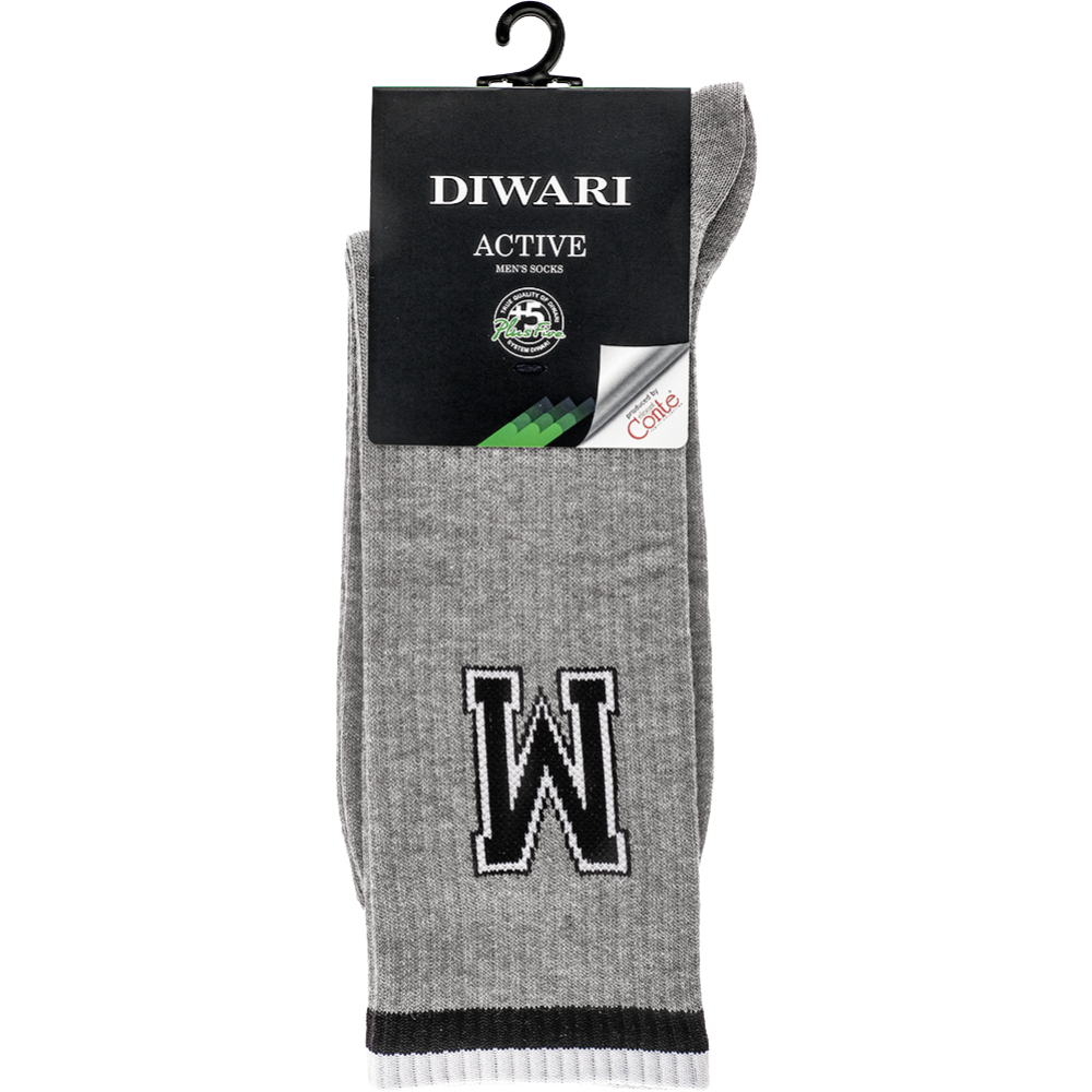 Носки мужские «DiWaRi» Active, размер 27, 925 серый