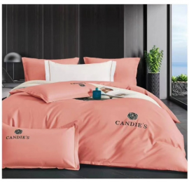 Комплект постельного белья Евро Candie's персиковый