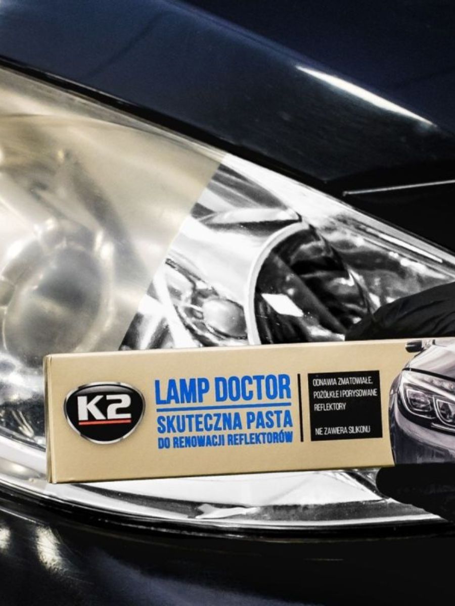 Паста для полировки фар из стекла и пластика K2 LAMP DOCTOR, 60г