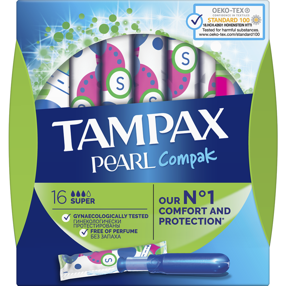 Женские гигиенические тампоны «Tampax Compak Pearl» 16 шт.