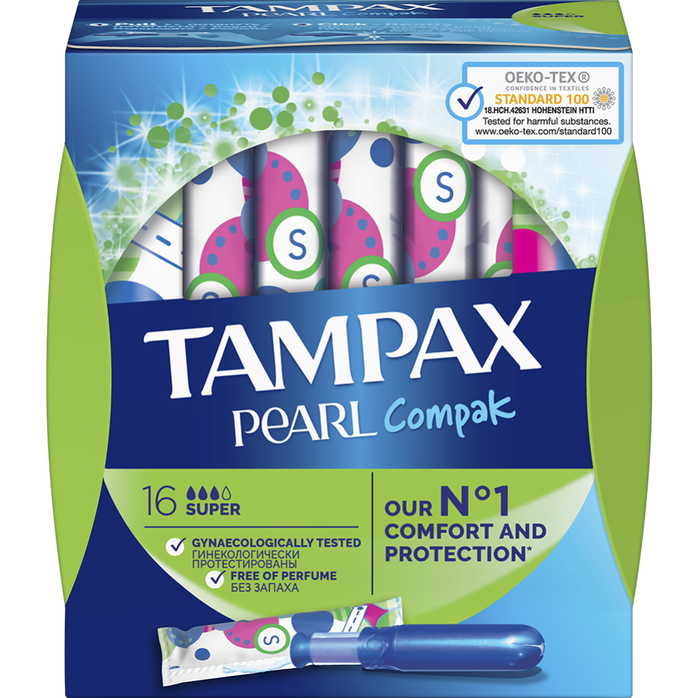 Женские гигиенические тампоны «Tampax Compak Pearl» 16 шт.