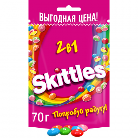 Драже же­ва­тель­ное «Skittles» 2 в 1, 70 г