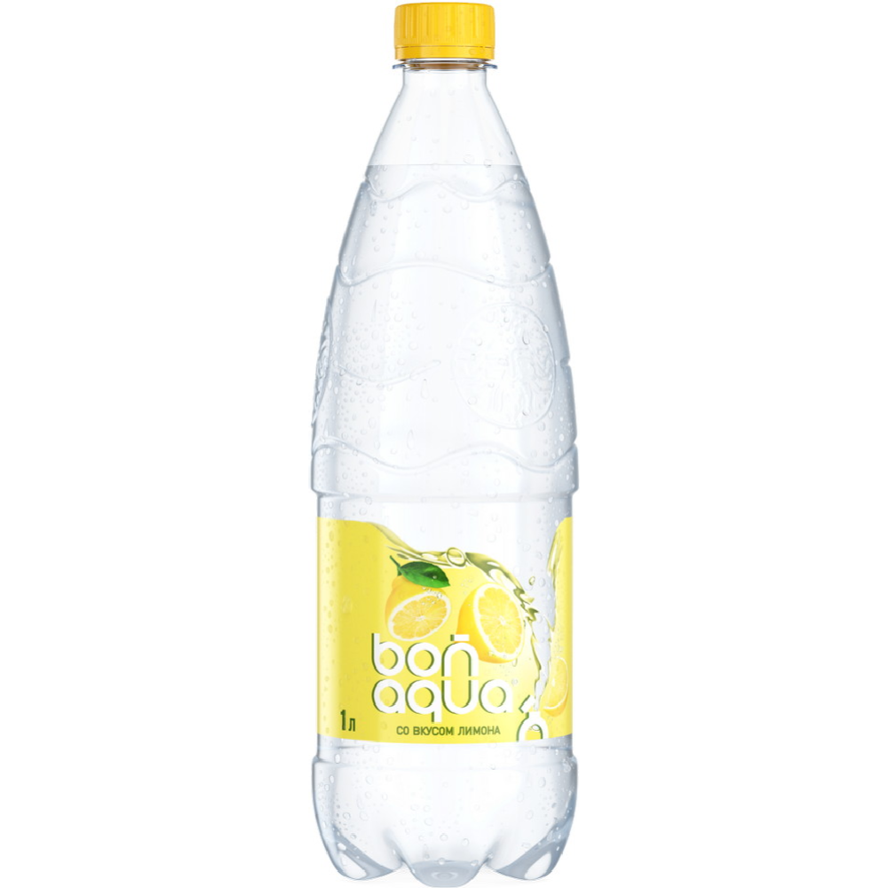 Вода питьевая «Bonaqua» газированная со вкусом лимона, 1 л #0