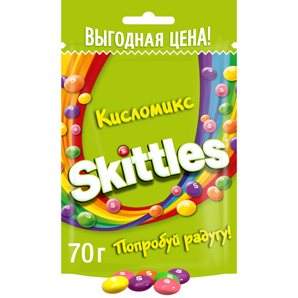 Драже жевательное «Skittles» кисломикс, 70 г #0