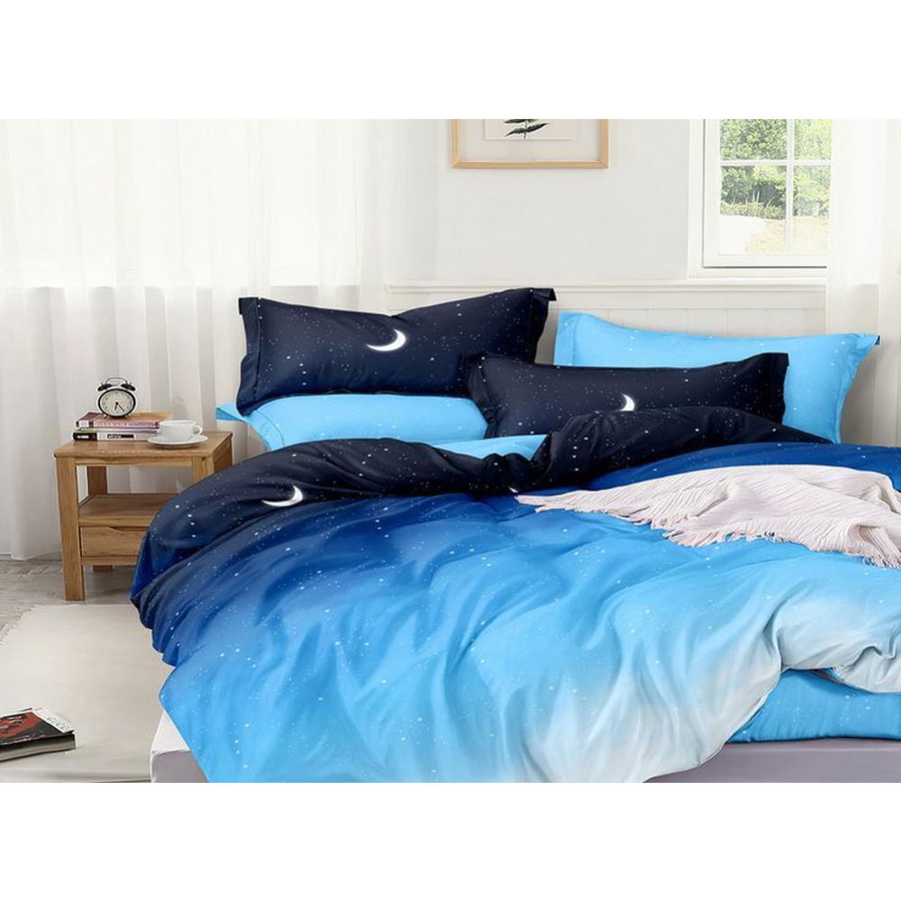 Комплект постельного белья «Luxor» №44 А/В, 2-спальный с европростыней, поплин