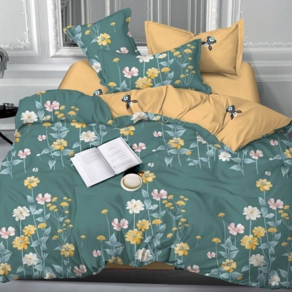 Комплект постельного белья «Luxor» №492 A/B, 2-спальный с европростыней, сатин