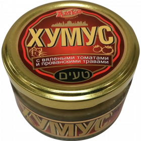 Хумус «Амка про­дук­т» с вя­ле­ны­ми то­ма­та­ми и про­ван­ски­ми тра­ва­ми, 200 г